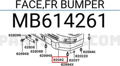 Mitsubishi L300 Ön Tampon 1998-2000 (Oem No: Mb614261)