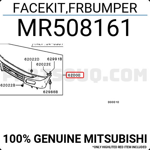 Mitsubishi Pajero Ön Tampon 2001 2002- (Oem No: Mr508162)