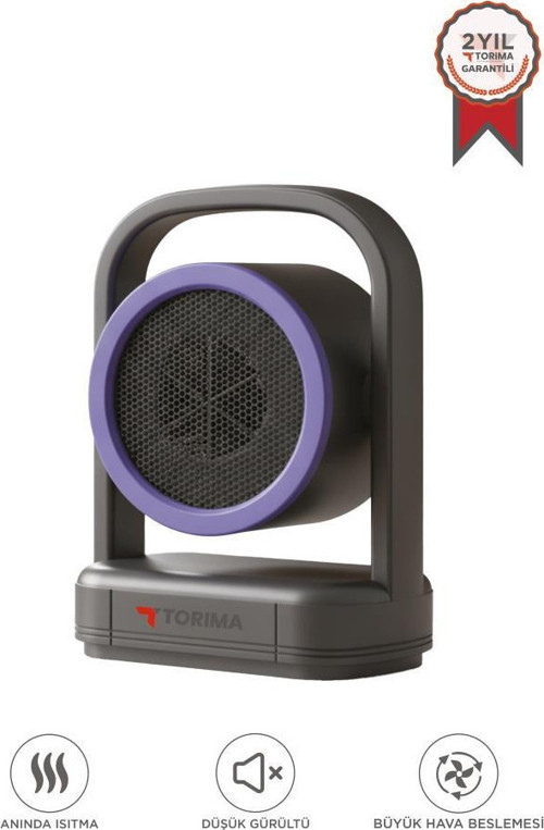 Mini Isıtıcı Fan | Taşınabilir Sessiz Hızlı Isıtma | 500W Kompakt Isıtıcı HT-100 Siyah