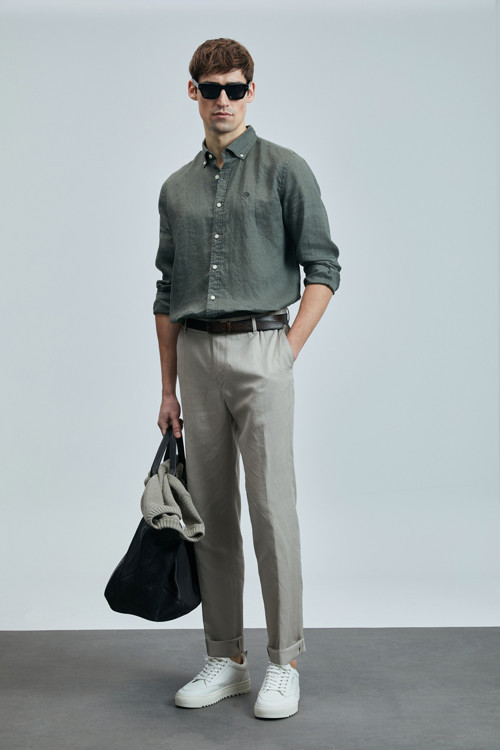 Bert Smart Erkek Chino Pantolon Slim Fit Bej