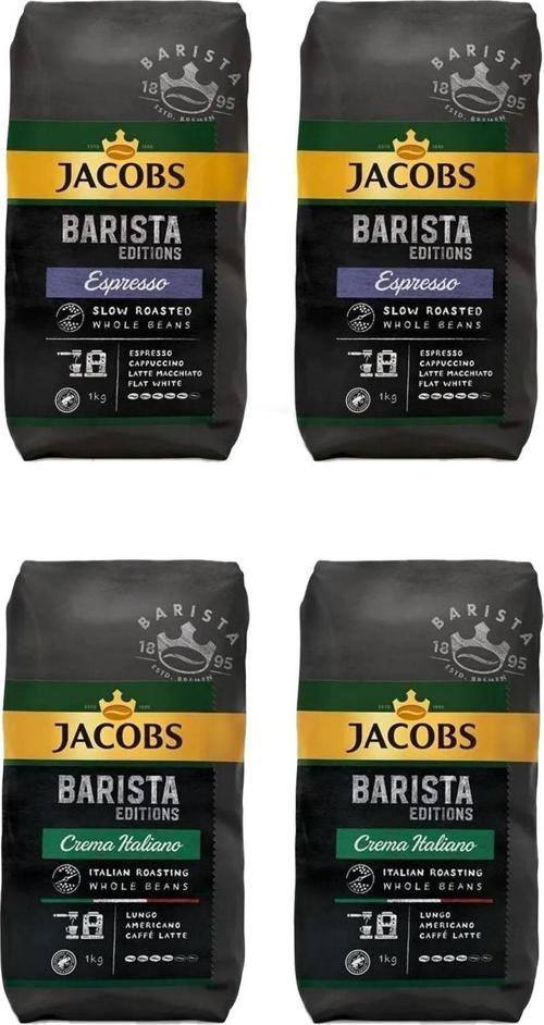 Barista Editions Çekirdek Kahve Crema Italiano 2 kg + Arabica Espresso 2 kg