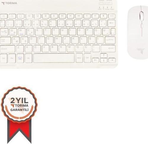 Beyaz TMK-04 Kablosuz Klavye Ve Mouse Seti