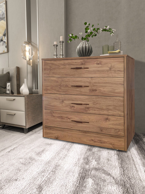 Atlantik çam şifonyer 4 çekmece