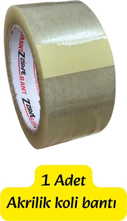1 adet 45x100mt akrilik koli bandı akrilik kopmaz koli bantı ambalaj bantı şeffaf