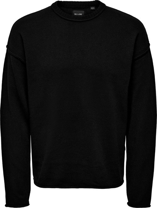 ONSKASEY LIFE DS 5 CREW KNIT Erkek Siyah Kazak - 22026495