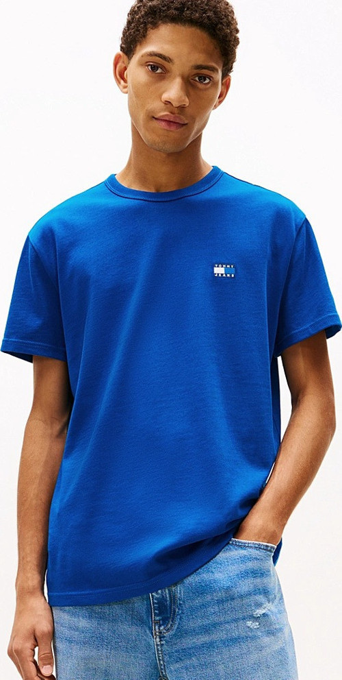 TJM REG BADGE TEE EXT Erkek Mavi T-Shirt - DM0DM20322