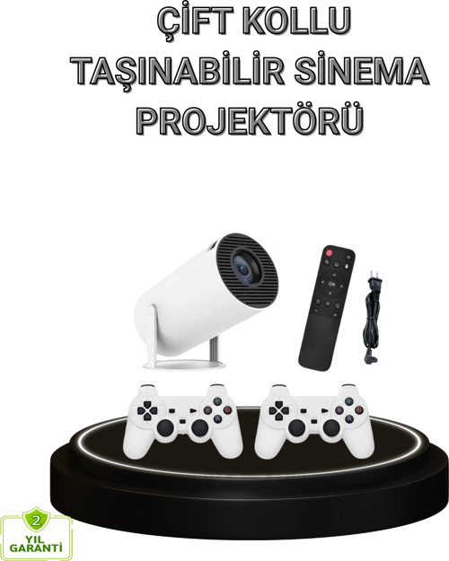 Bluetooth 5.0 Ve Wi-Fi 6 Akıllı 4K Projeksiyon