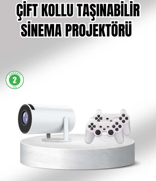 Projeksiyon Cihazı 4K Destekli Kablosuz Bağlantılı Bluetooth 5.0