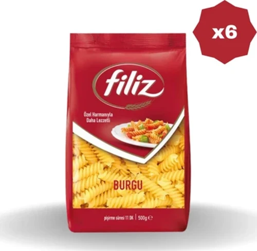Burgu Makarna 500 gr - (6 Adet)