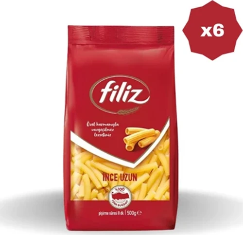İnce Uzun Makarna 500 gr - (6 Adet)