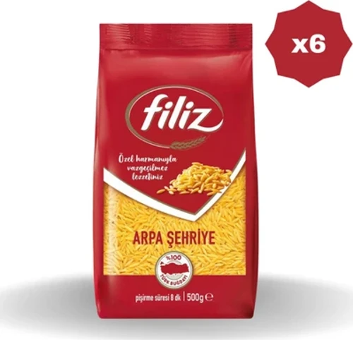 Arpa Şehriye Makarna 500 gr - (6 Adet)