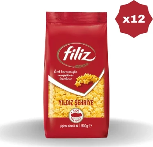 Yıldız Şehriye Makarna 500 gr - (12 Adet)