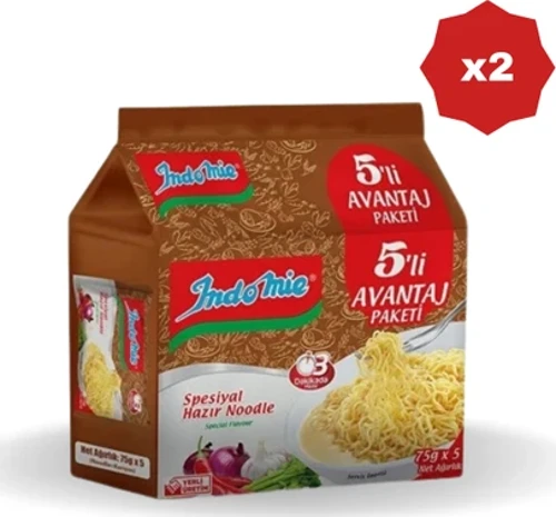 Spesiyal Noodle 5'li Paket 375 gr - (2 Adet)