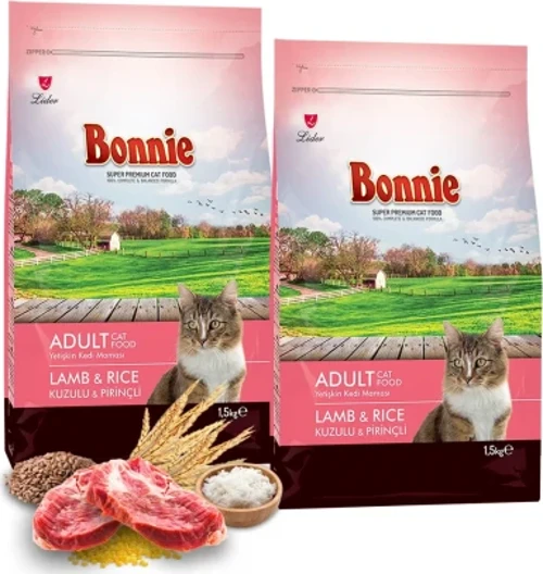 Kuzu Etli Yetişkin Kedi Maması 1,5 Kg x 2 Adet