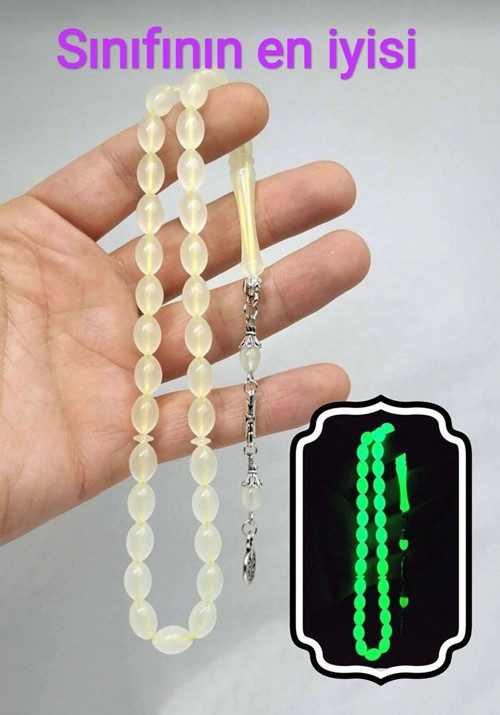 Kedi Gözü Tesbih Karanlıkta Parlayan Fosforlu Kedigözü Tespih