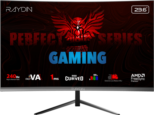 MM24RFA-240HZ, 23.6", 1ms, 240Hz, Full HD, HDMI, DP, Hoparlör, VA LED, R1650 Curved, Frameless, FreeSync Gam