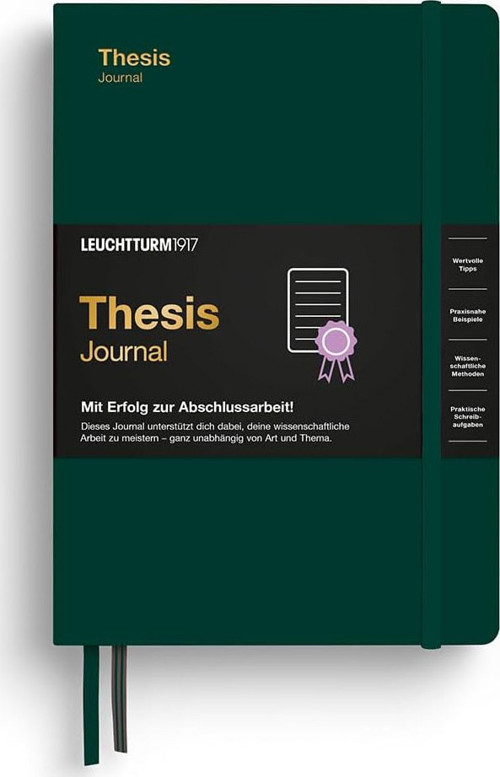 Thesis Sert Kapak A5 İngilizce Journal Forest Green 369206