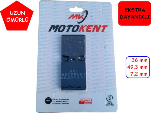 Atv Ön Fren Disk Balatası Kare Tek Delikli Sfa260 Mtk