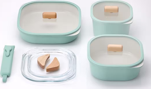Fika Comfort Mint Yeşili 10 Parça Tencere Ve Tava Seti