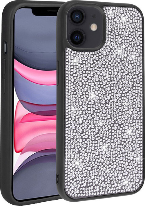 Apple iPhone 12 Kılıf Parlak Taşlı Tasarım Zore Ston Kılıf