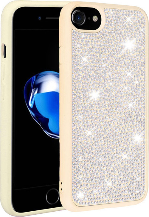Apple iPhone 7 Kılıf Parlak Taşlı Tasarım Zore Ston Kılıf