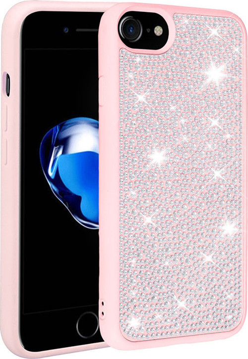 Apple iPhone 7 Kılıf Parlak Taşlı Tasarım Zore Ston Kılıf