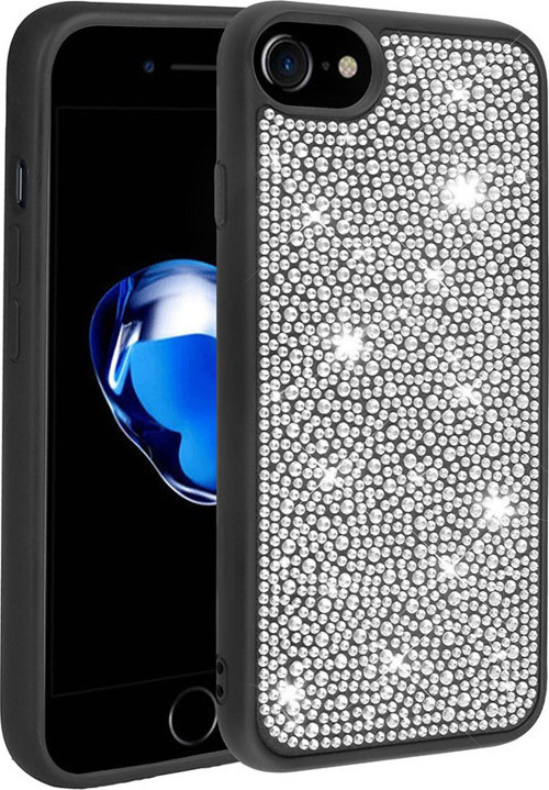 Apple iPhone 7 Kılıf Parlak Taşlı Tasarım Zore Ston Kılıf