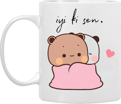 ' İyi Ki Sen ' Bubu Dudu Porselen Kupa Bardak