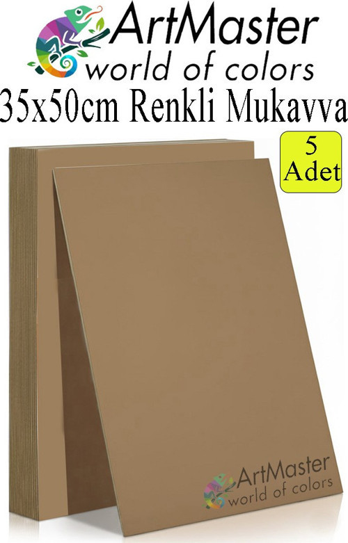 Kahverengi Renkli Mukavva 35x50 cm 5 Adet 1 Paket Renkli Sert Karton 1.0 mm Anasınıfı Hobi Etkinlik Okul Öncesi Elişi