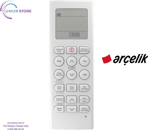 Arçelik 40650 MD Uyumlu Multi İnverter Klima Kumandası