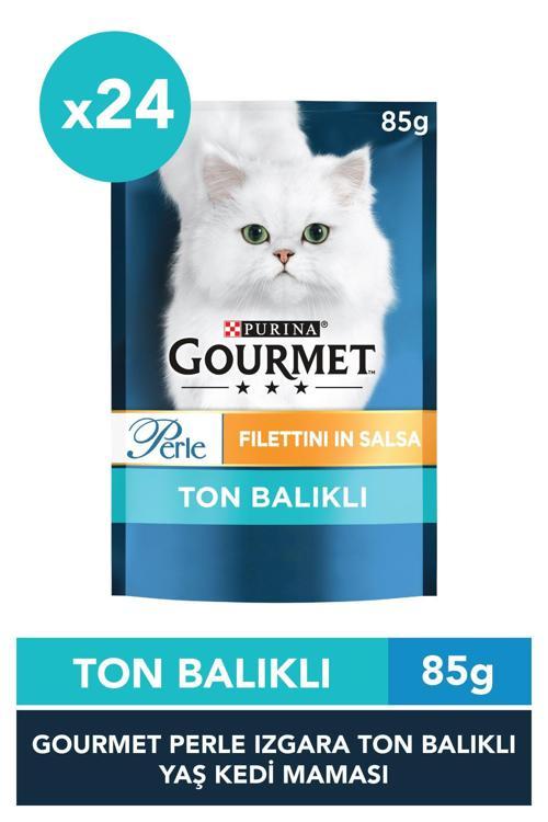 Perle Izgara Ton Balıklı Kedi Konserve Mama 85Gr x24 Adet