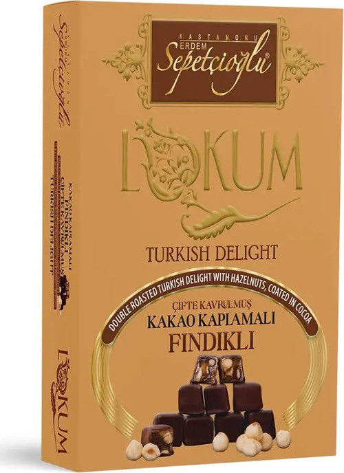 Kakao Kaplamalı Fındıklı Çifte Kavrulmuş Lokum 200G