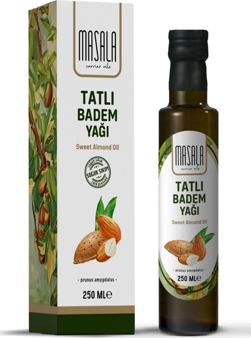 Soğuk Pres Tatlı Badem Yağı 250 ml – Saf ve Katkısız (Sweet Almond Oil)