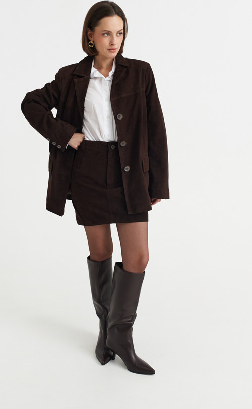 SUBTLE Suet Blazer Ceket