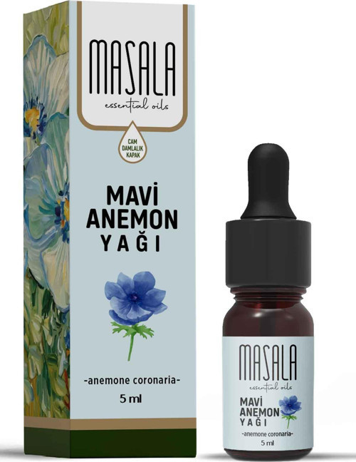 Saf Mavi Anemon Yağı 5 ml – %100 Doğal Blue Anemone Essential Oil, Distilasyon