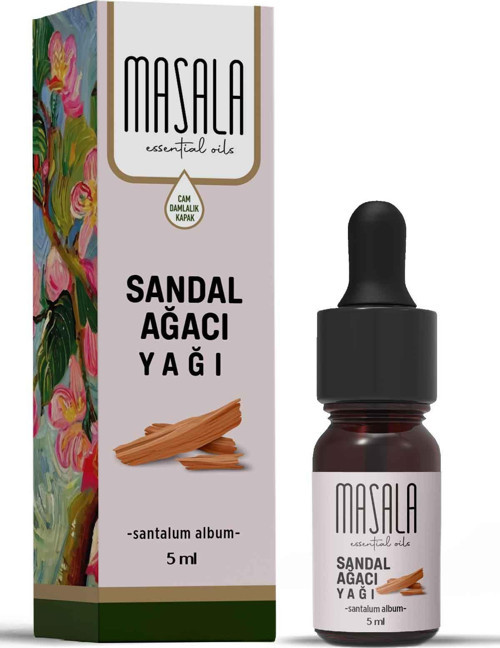 Sandal Ağacı Yağı 5 ml – %100 Saf ve Doğal Sandalwood Uçucu Yağı, Distilasyon