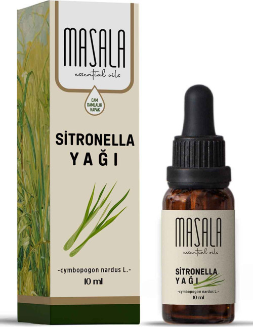 Sitronella Yağı 10 ml. - (Citronella Essential Oil) Cymbopogon Nardus