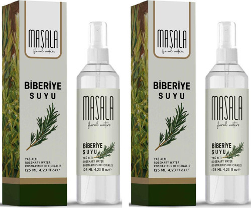 Biberiye Suyu 125 ml X 2 ADET - Rosemary Floral Water -Biberiye Suyu Sebum Ve Yağ Dengeleyici Hidrosol