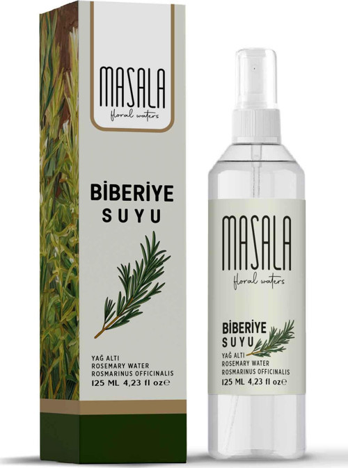 Saf Biberiye Suyu 125 ml – %100 Doğal Yağlı Hidrosol, Rosemary Floral Water Tonic