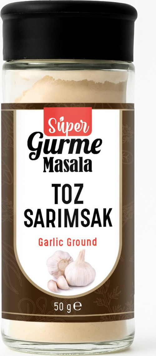 Toz Sarımsak 50 g – Cam Ambalaj, Tuzluklu Kapak (Garlic Powder )