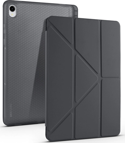 Galaxy Tab S11 Kılıf Zore Tri Folding Kalem Bölmeli Standlı Kılıf