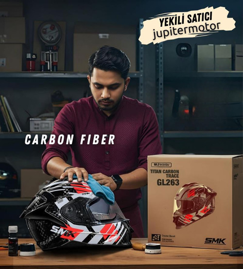 Titan Carbon T-Race Kapalı Kask - ECE 22.06