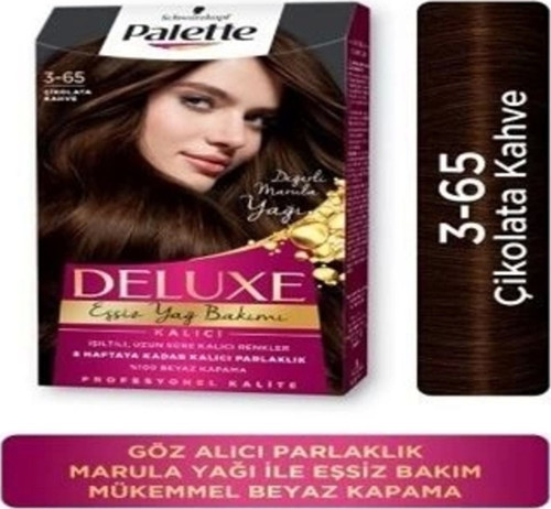 Saç Boyası - Deluxe 3-65 Çikolata Kahve Saç Boyası 50 Ml