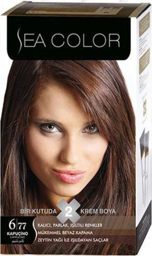 Color 2'Li Krem Saç Boyası 6/77 Kapuçino 8698753381853