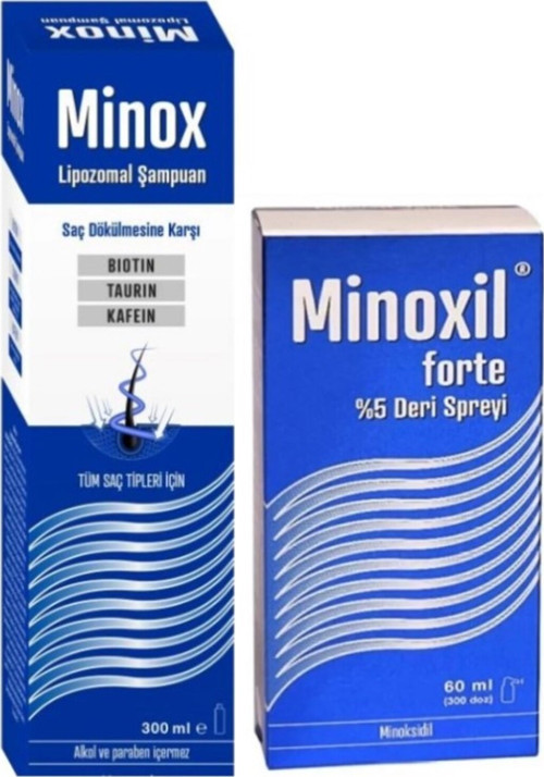 Forte %5 Deri Spreyi 60 Ml Minox Şampuan 300 Ml Hediyeli
