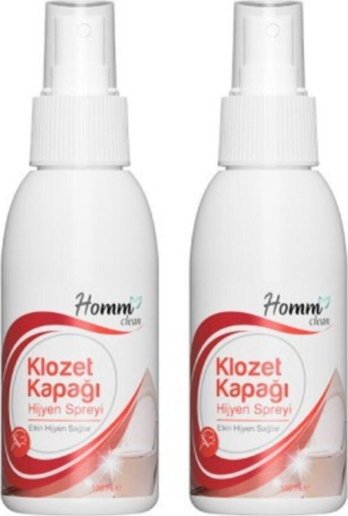 Homm Clean Tuvalet Kapağı Hijyen Spreyi 100 Ml X 2 Adet