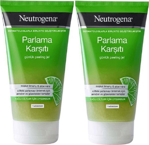 Neutrogene Parlama Karşıtı Yağsız Peeling Jel 150Ml (2 Li Set)