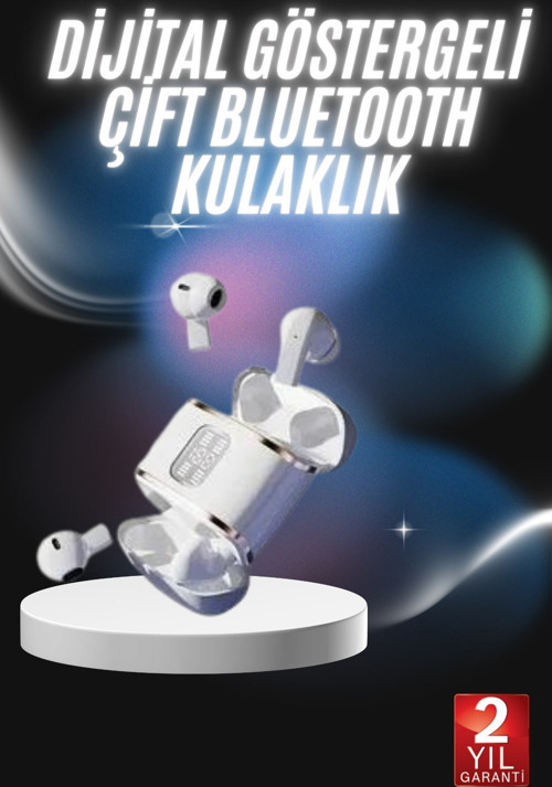 Profesyonel Dijital Göstergeli Düşük Gecikme Bluetooth Kulaklık Çift Kulaklık