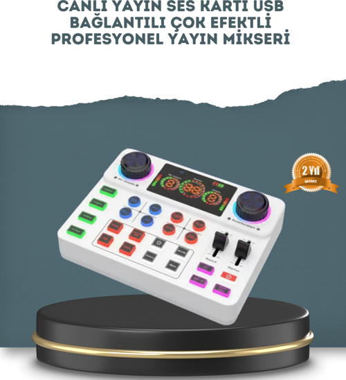 Gürültü Engelleme Özellikli Canlı Yayın Ses Kartı