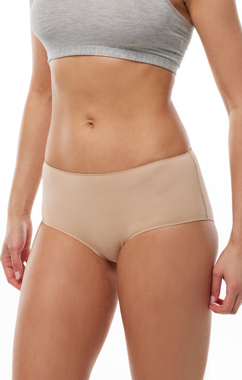 Kadın Ten 2 Li Paket Geniş Kenarlı Modal Slip Külot 1126